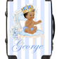 Personalised Suitcase Throne baby Blue