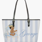 Personalised Lux Blue Throne Suitcase