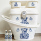 Vintage bear blue Sticker set