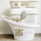 Shnuggle bath personalised set vintage carousal pink