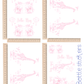Safari Pink sticker set