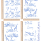 Safari Blue sticker set