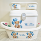 Ok baby bath personalised set Blue balloon bear