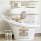 Shnuggle bath personalised set Cream vintage horse