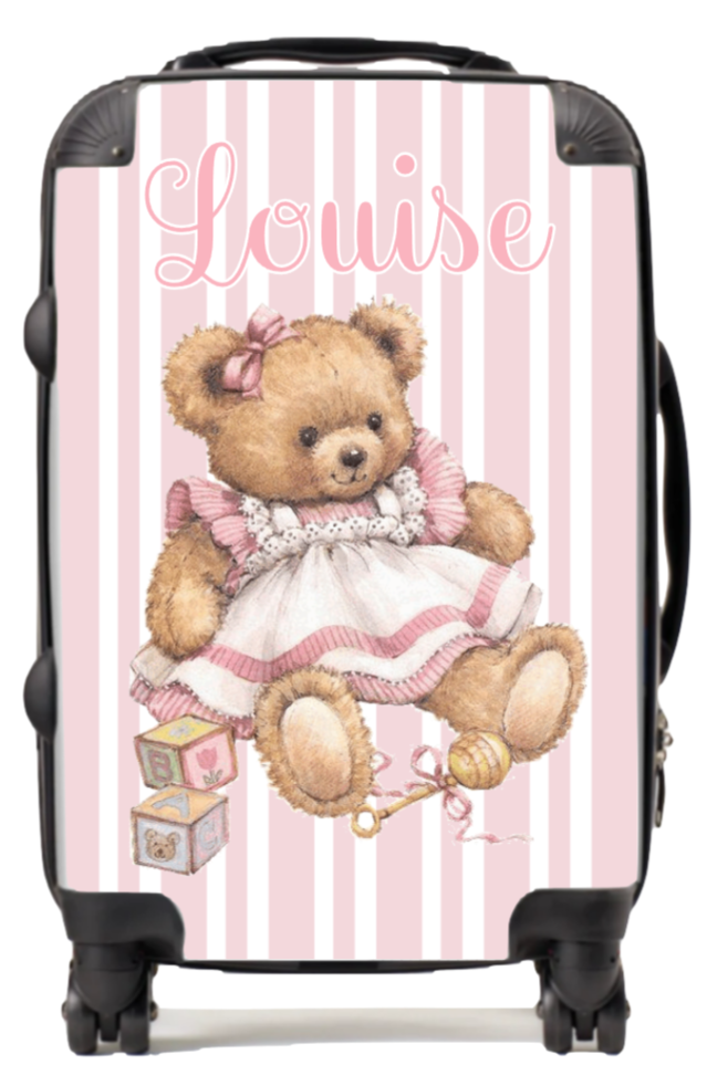 Personalised Suitcase Vintage Bear