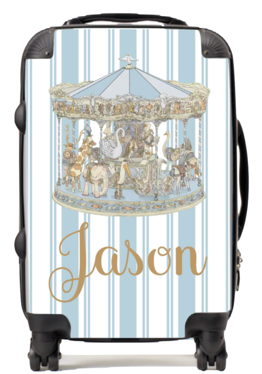 Personalised Vintage Carousal Suitcase