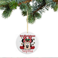 Christmas Minnie mouse tree ornament