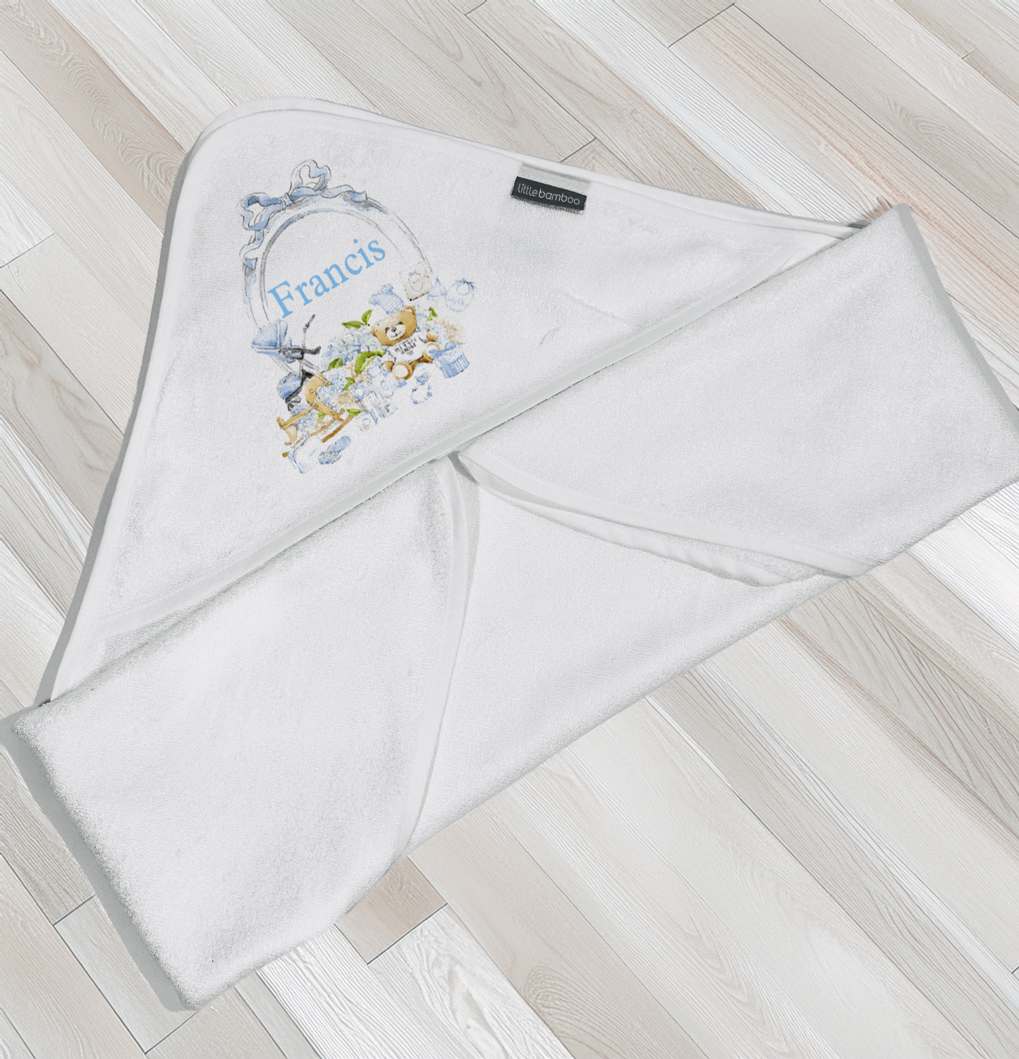 lux blue towel