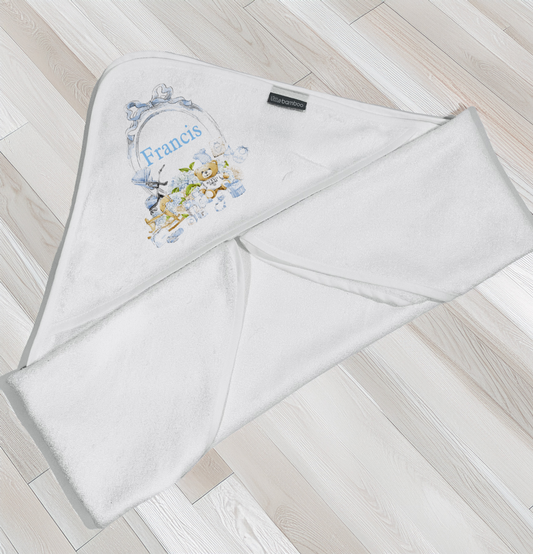 lux blue towel