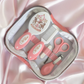 Ok baby bath personalised set Carousal Pink