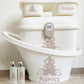 Shnuggle bath personalised set girly inital