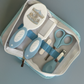 Ok baby bath personalised set vintage carousal Blue