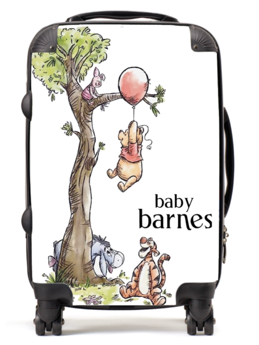 Personalised Winnie pooh Suitcase