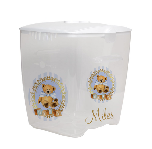 Personalised Milton Steriliser Stripe bear blue