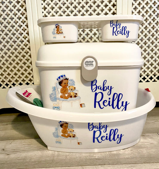 Ok Baby Personalised Bath Set Thone Baby Blue